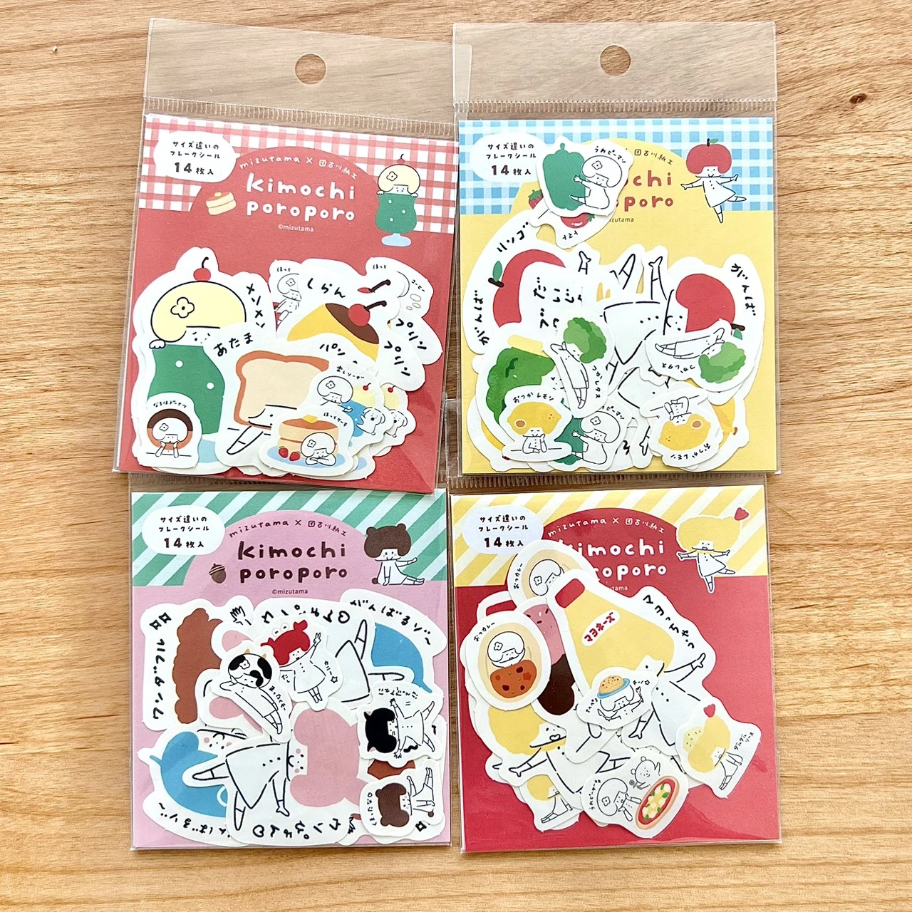 古川紙工｜mizutama kimochi poroporo片狀貼紙