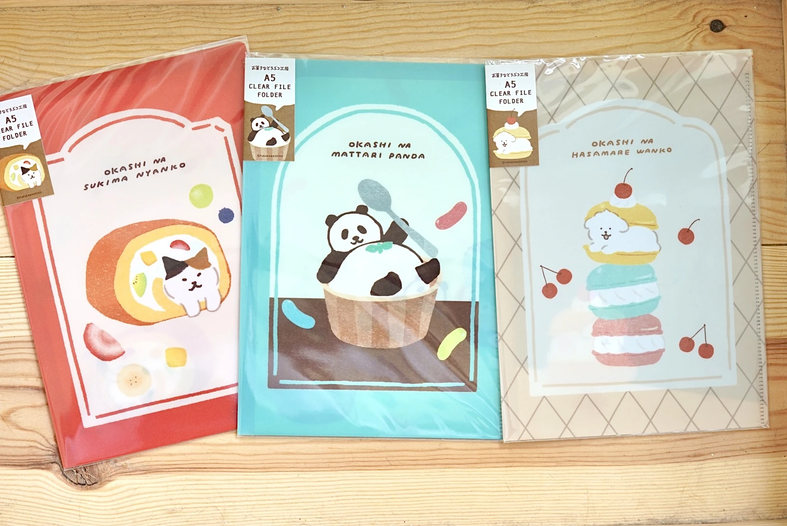 古川紙工｜動物菓子工坊第三彈A5雙層資料夾