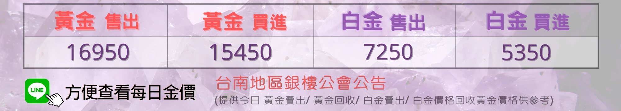 每日金價|黃金價格|黃金售出|白金價格|白金售出