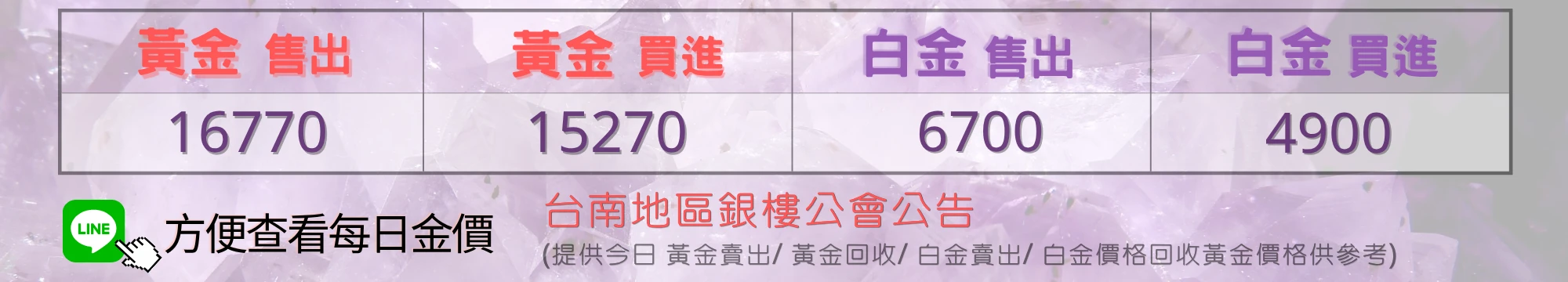 每日金價|黃金價格|黃金售出|白金價格|白金售出