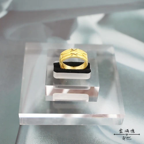 個性圖騰寬版黃金戒指(男款)