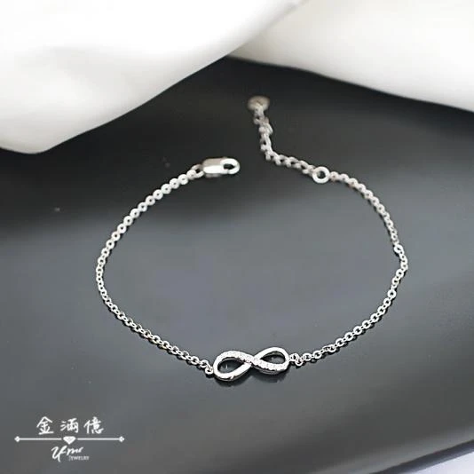 鑽感無限符號-女生白金手鍊-pt950-02.JPG