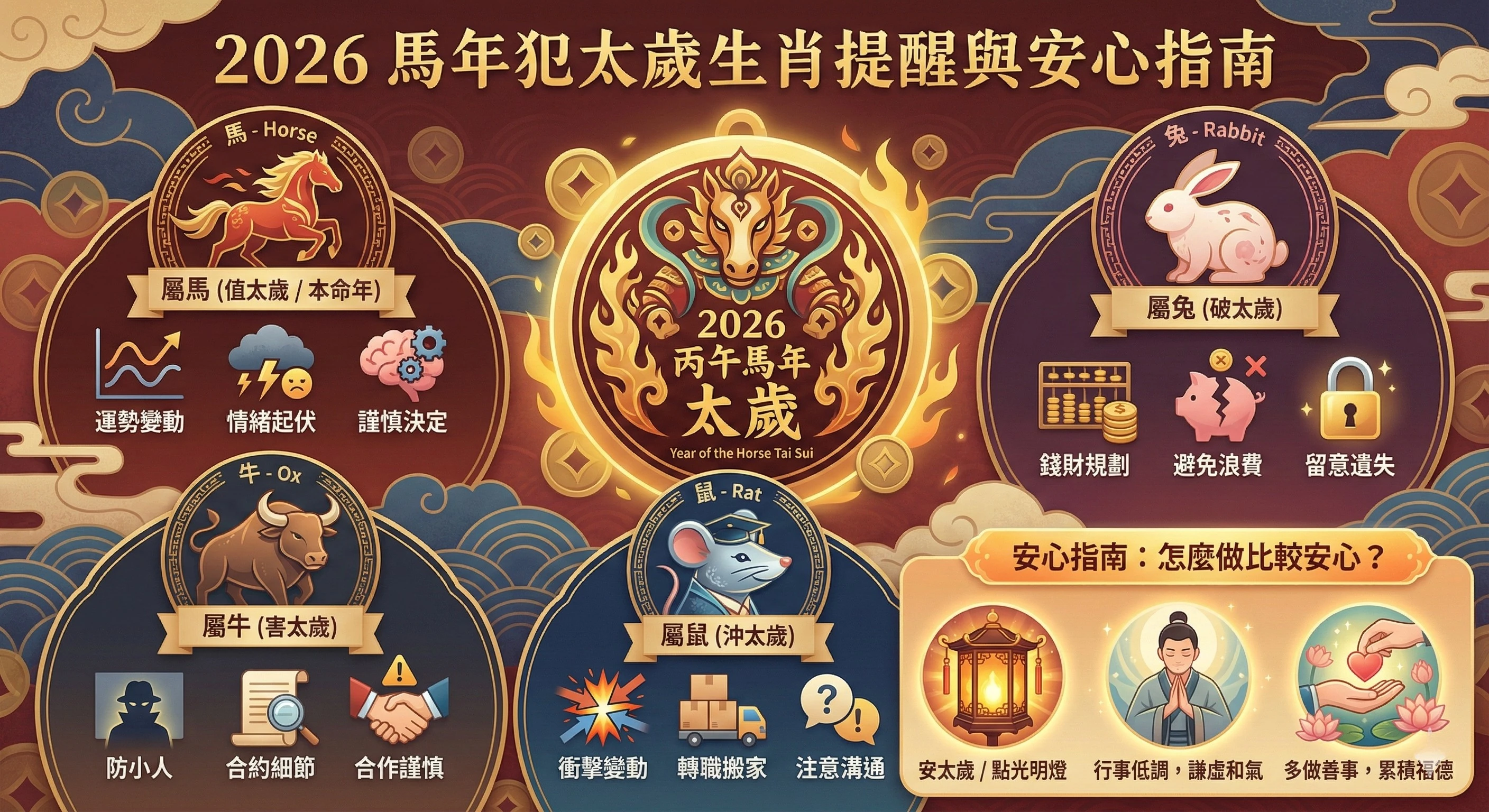 馬年犯太歲生肖是哪幾個