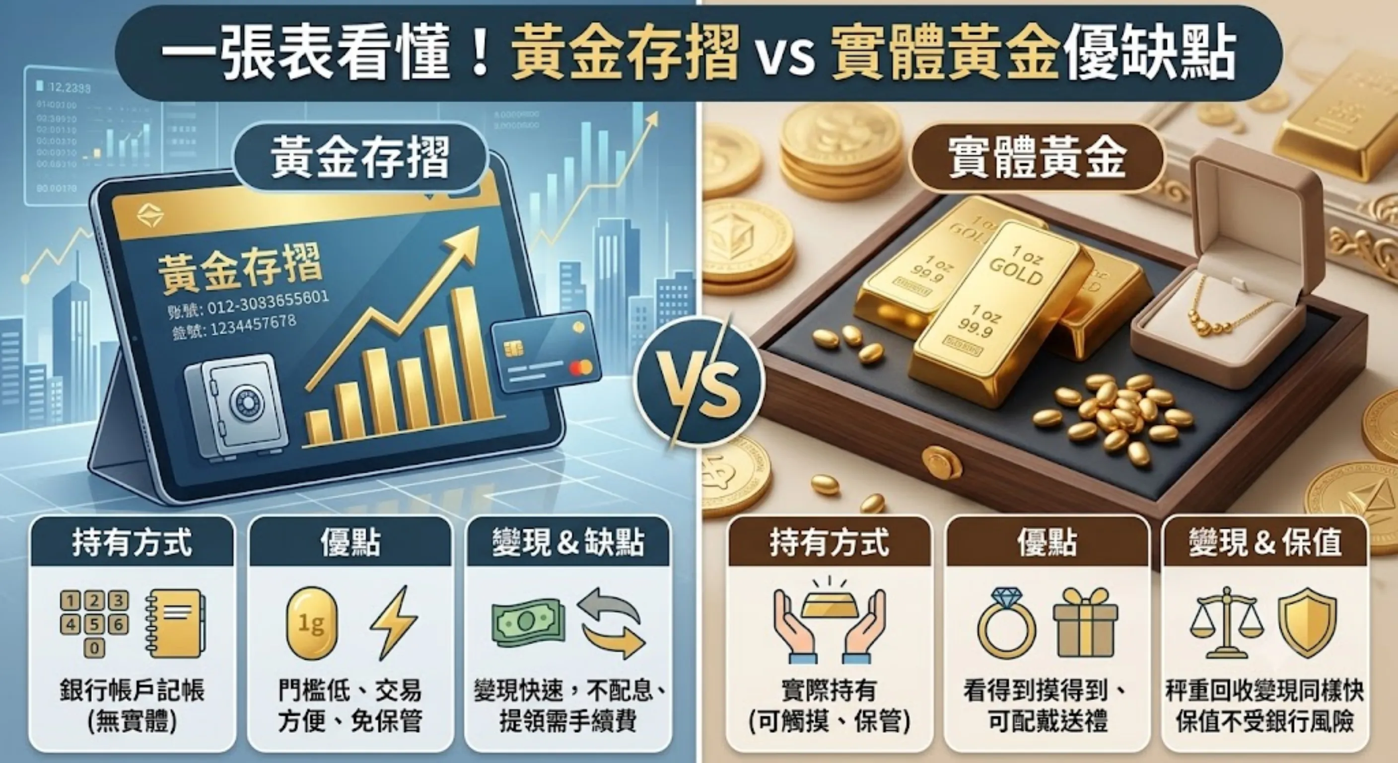 黃金存摺缺點