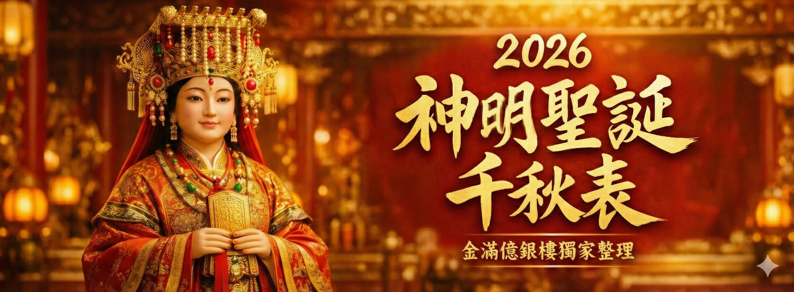 【2026神明生日總整理】民國115年農曆國曆對照表｜今天是什麼神明生日查詢