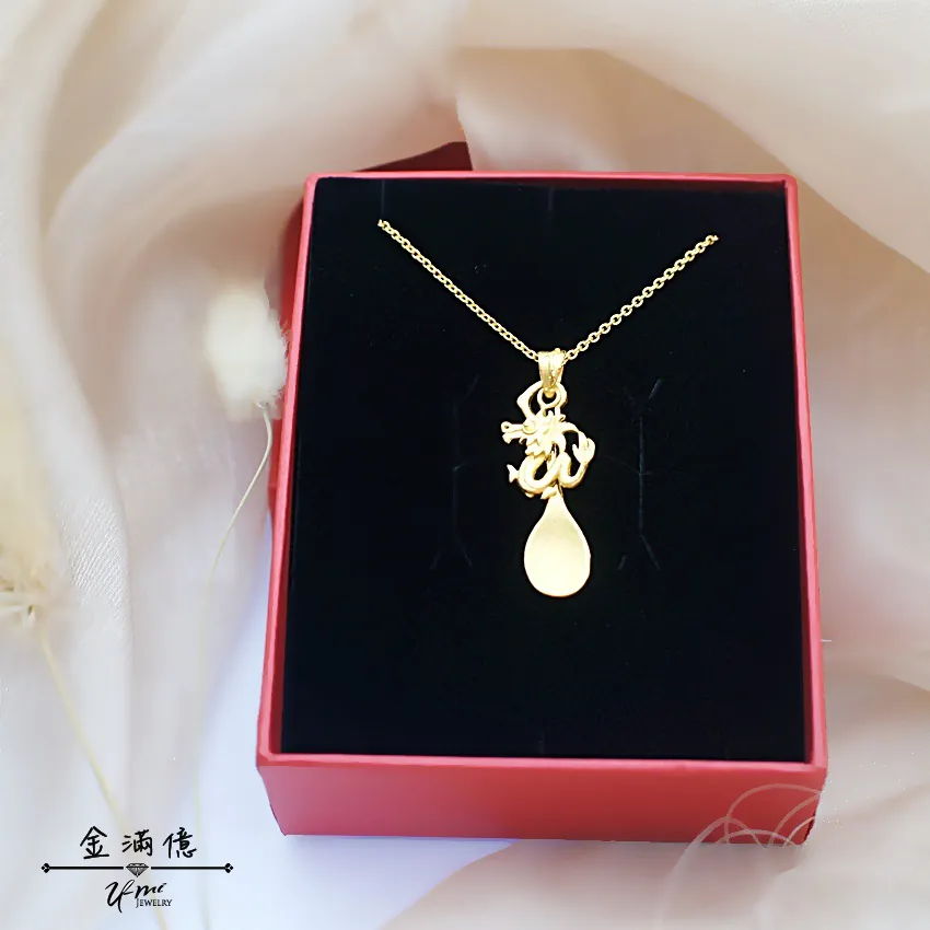 黃金墜飾-龍年金湯匙- 黃金彌月金飾_03