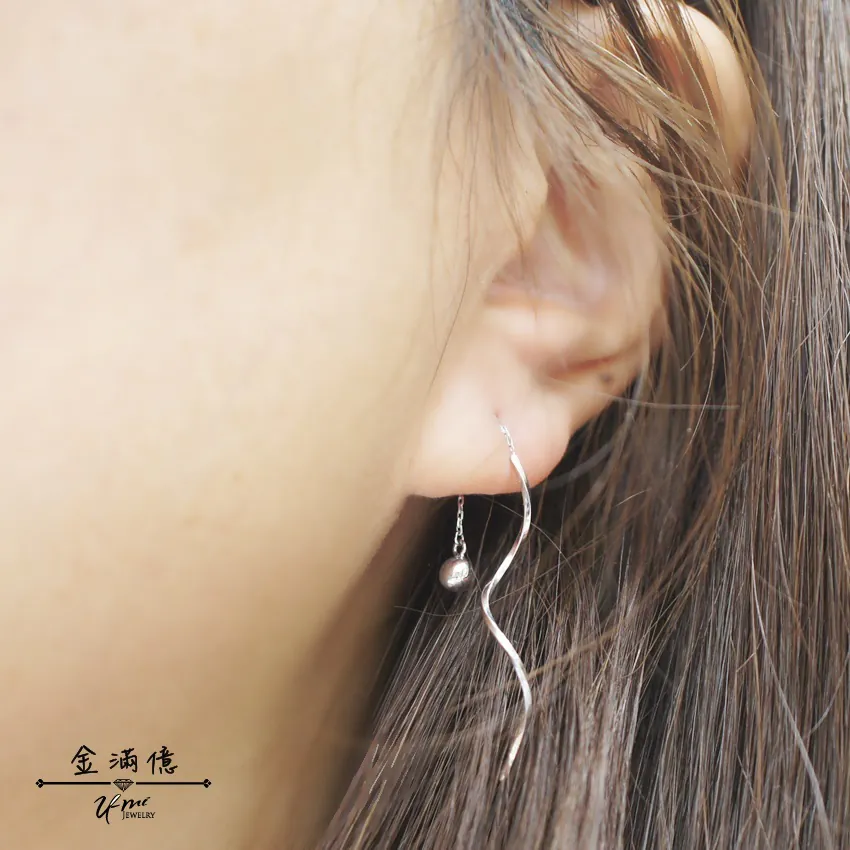 白金耳環-旋轉舞-PT950鉑金耳環_03
