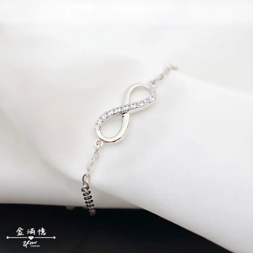 白金手鍊-鑽感無限符號-女生白金手鍊_02