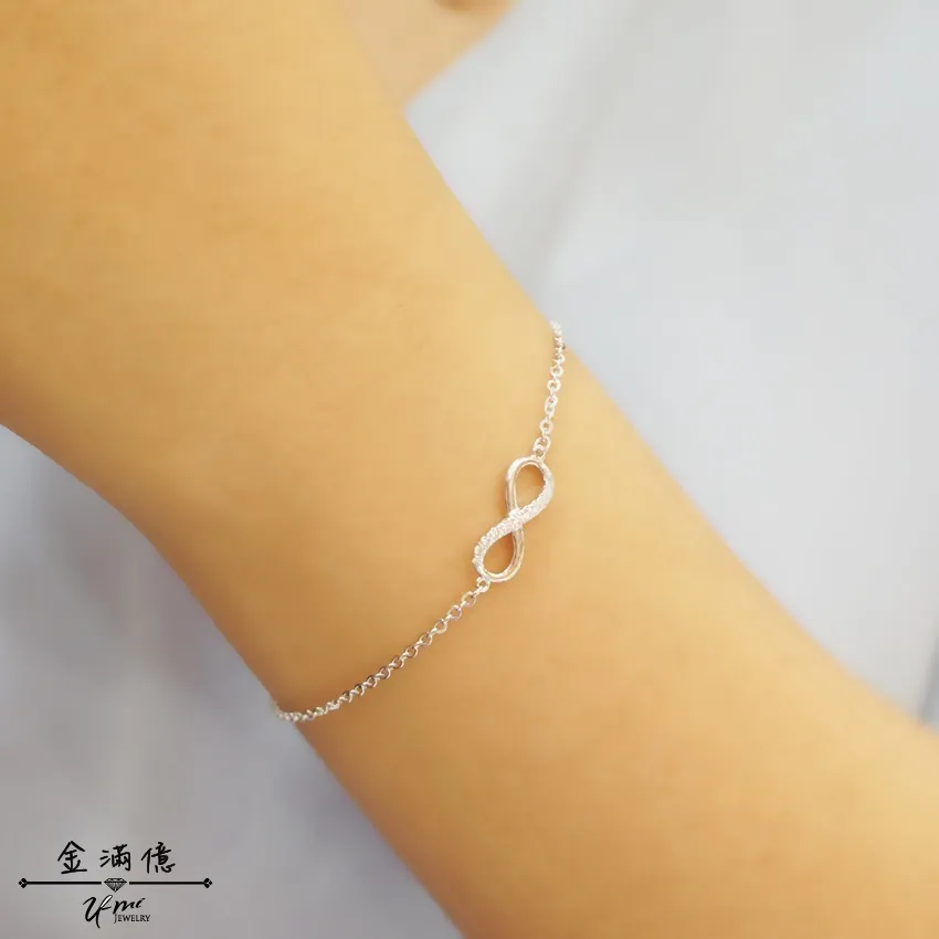 白金手鍊-鑽感無限符號-女生白金手鍊_03