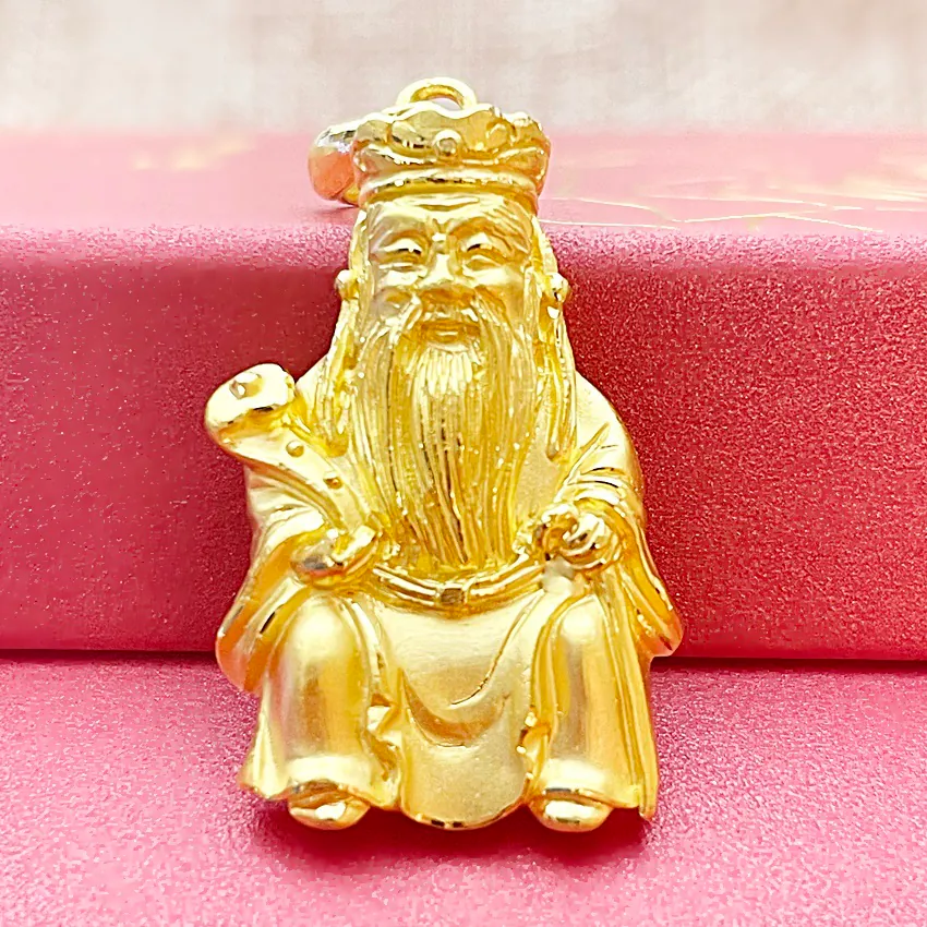 福德正神(土地公)-神明墜子-黃金項鍊