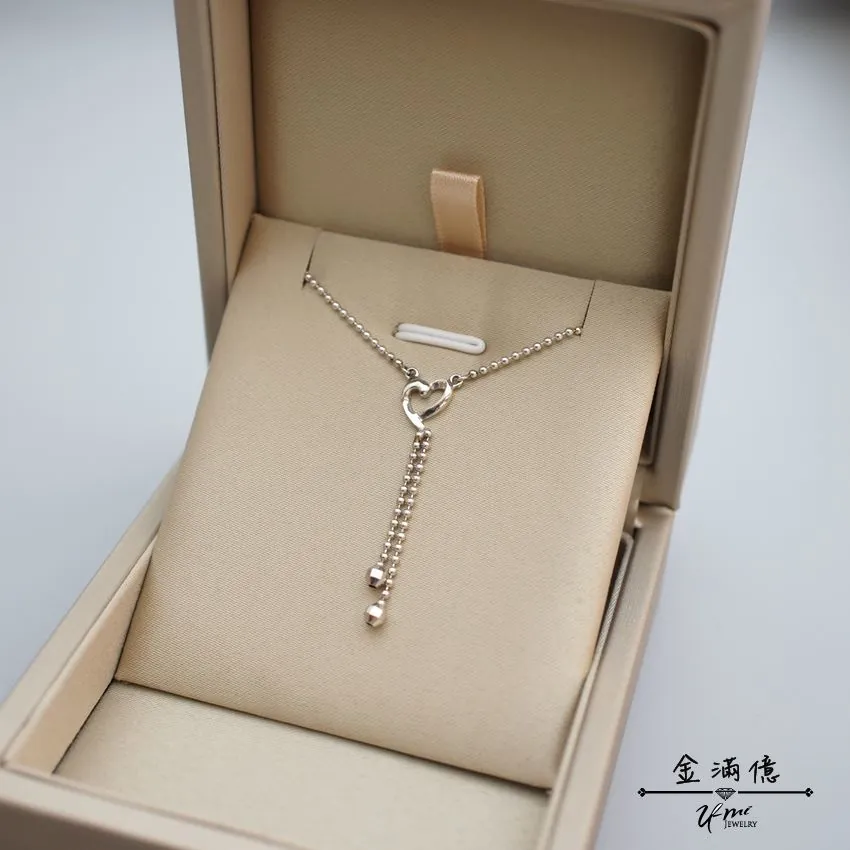 鉑金小套鍊-我心飄逸- 白金項鍊_02