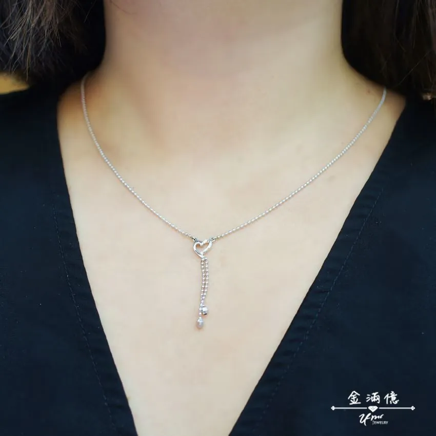 鉑金小套鍊-我心飄逸- 白金項鍊_03