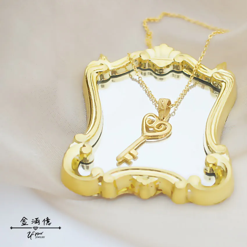 通通鎖金鑰匙-黃金墜子- 黃金項鍊_02