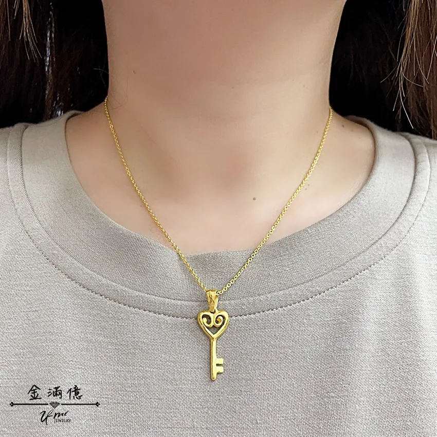 通通鎖金鑰匙-黃金墜子- 黃金項鍊_03