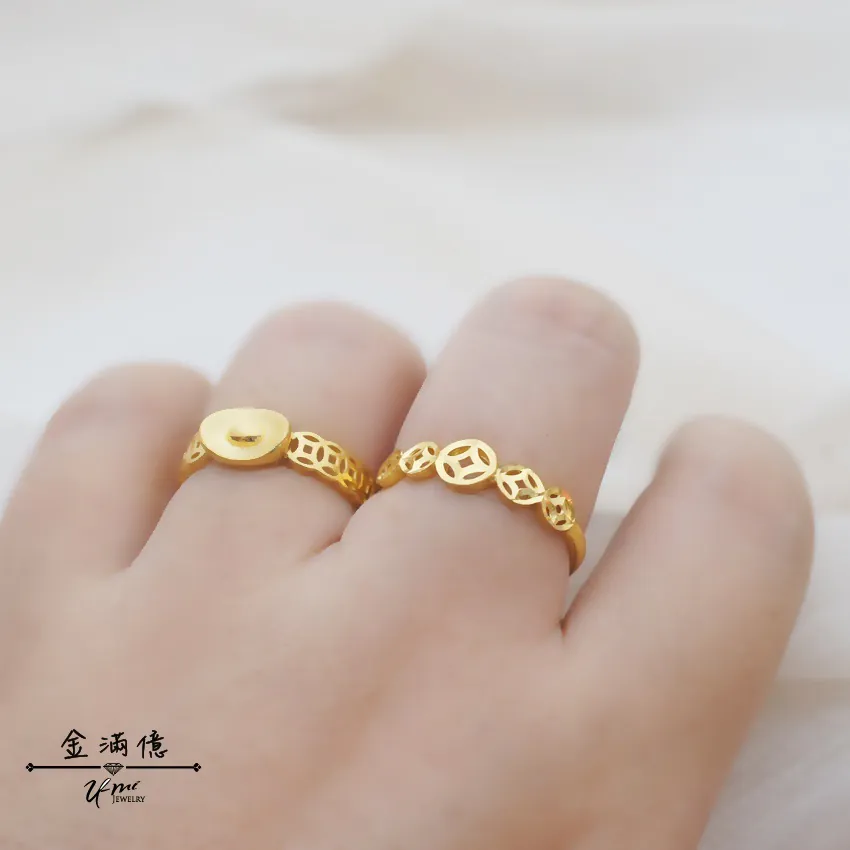 黃金戒指-炙熱的線條-黃金對戒_03