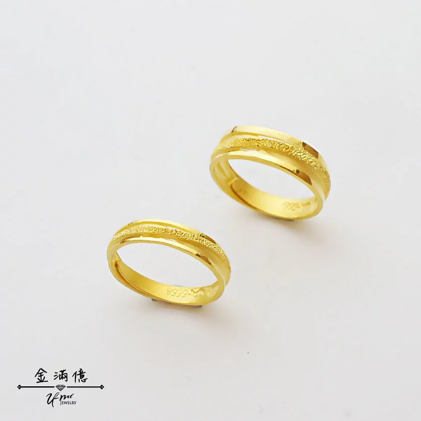一抹甜蜜-黃金對戒｜黃金戒指