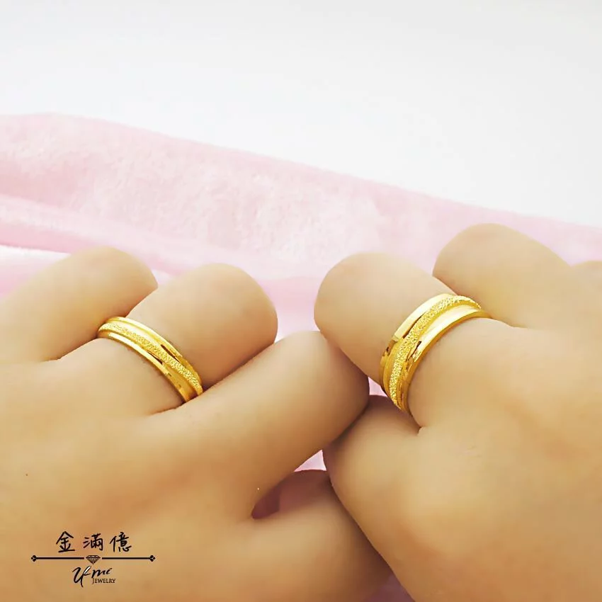 黃金戒指-一抹甜蜜-黃金對戒_03