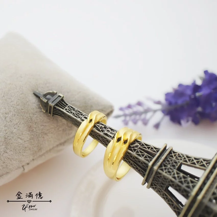 黃金戒指-水到渠成-黃金對戒_02