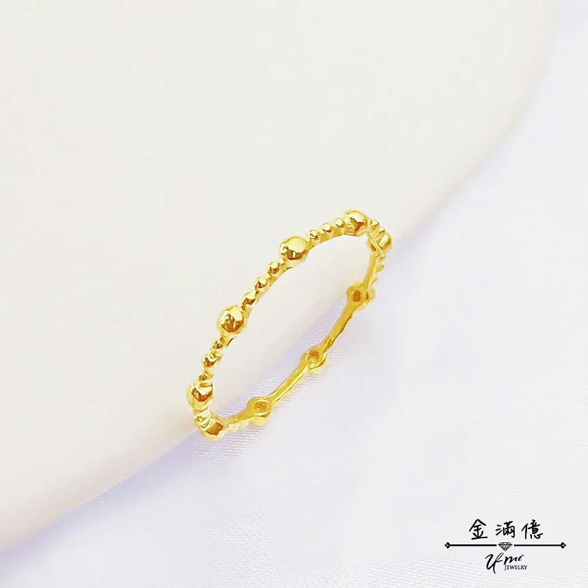 珠落玉盤-黃金戒指｜女生金戒指