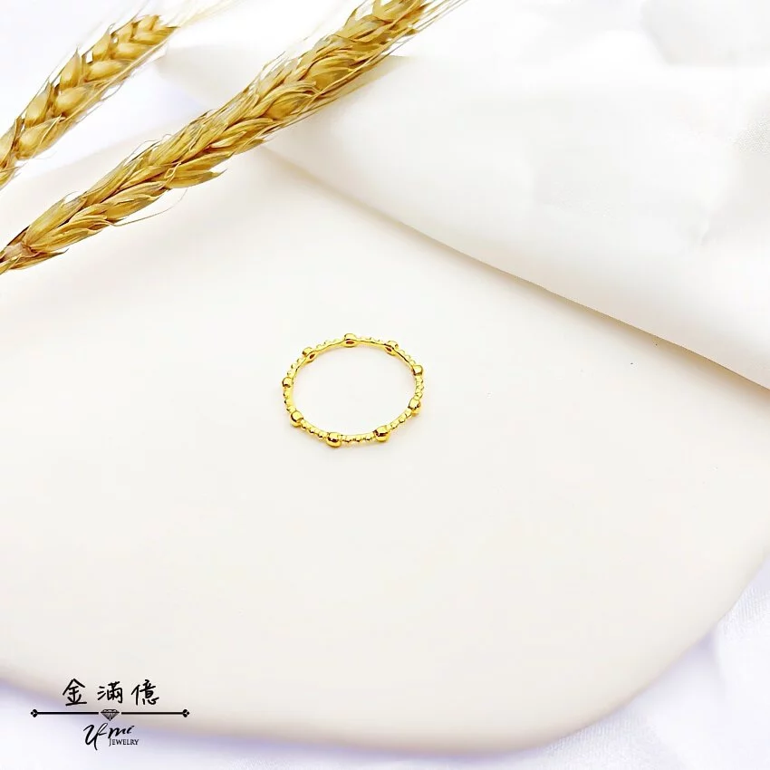 珠落玉盤-黃金戒指｜女生金戒指
