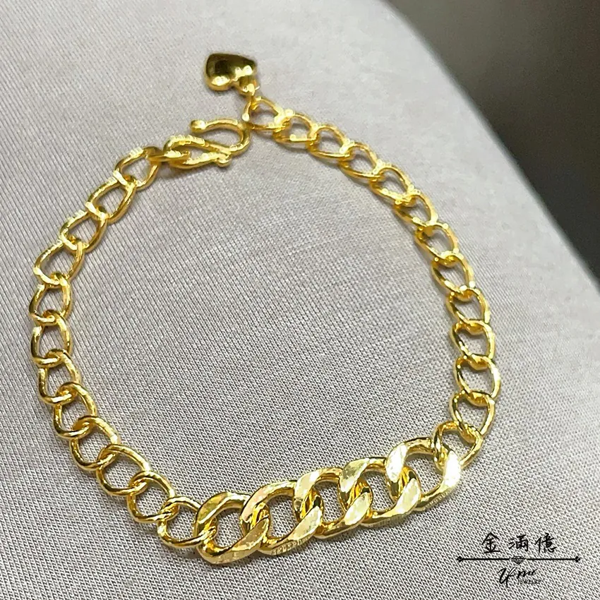 黃金手鍊-古巴之夜-純金女生手鍊-金滿億台南銀樓_01
