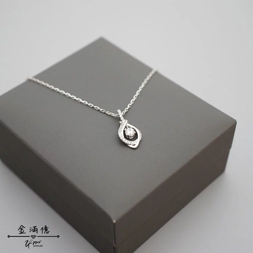 鉑金小套鍊-蘿蔓之鑽- 白金項鍊_02