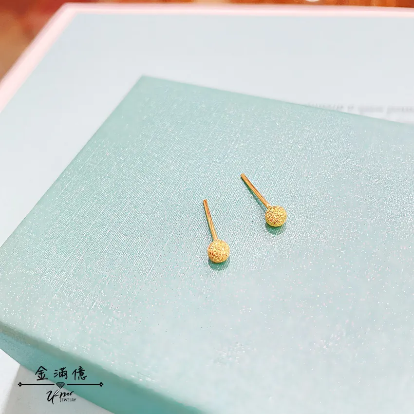 一亮鑽紗-黃金耳環-黃金女生耳環|金滿億台南銀樓-02