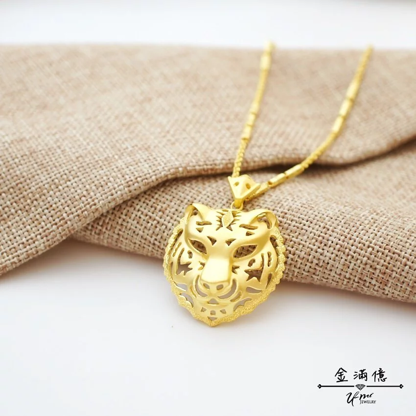 霸氣金老虎-黃金墜子- 黃金項鍊_02