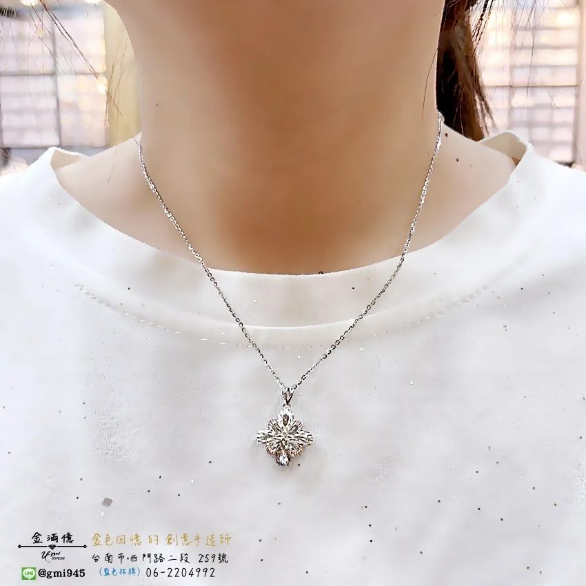 華麗的窗花-白金墜子-女生白金項鍊_03