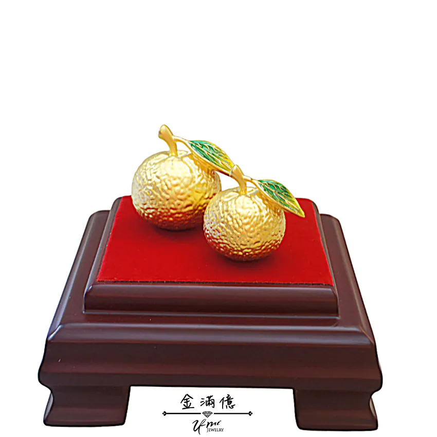 大吉大利 黃金橘子-黃金擺件|開幕禮物
