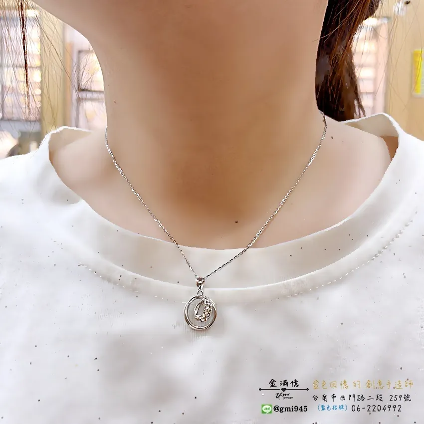 心寬圓滿-白金墜子-女生白金項鍊_03