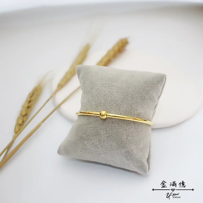 黃金手環-轉轉光珠-純金手環|潘朵拉手環-金滿億|台南銀樓_02