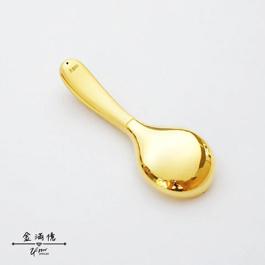 黃金墜子-有錢呷百二-金湯匙-彌月金飾|滿月禮物_02