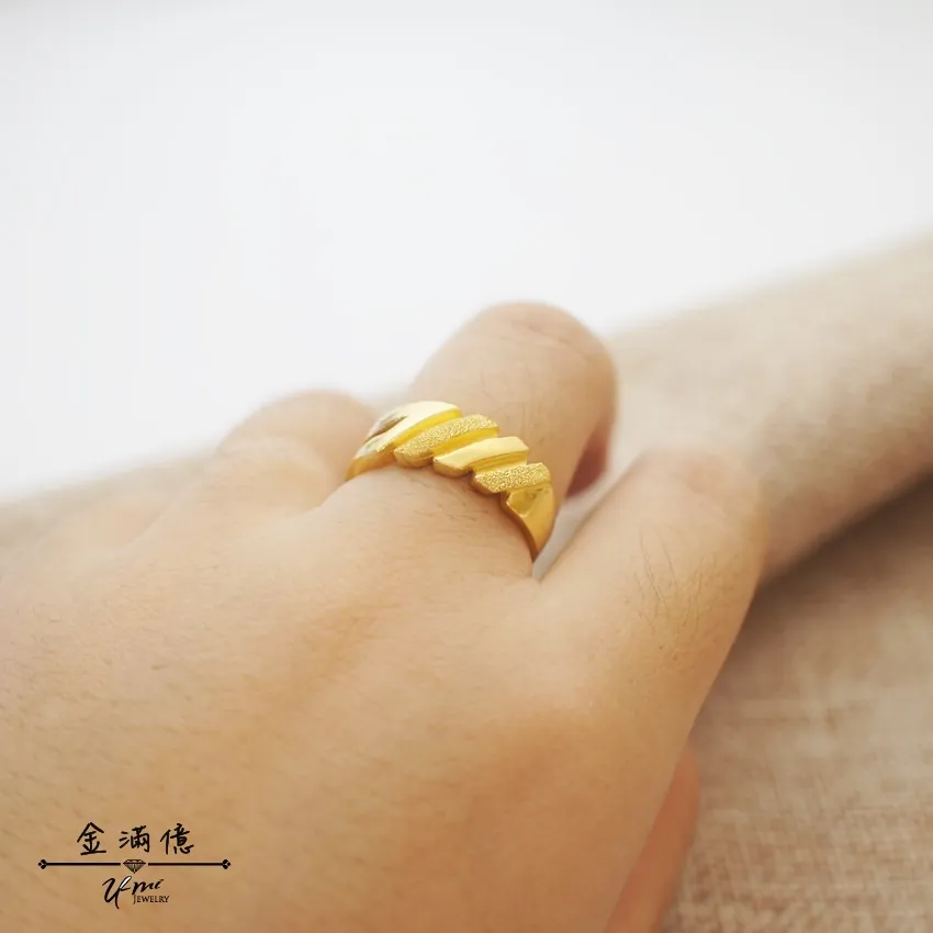 黃金戒指-跳耀式思考-黃金男生戒指_03