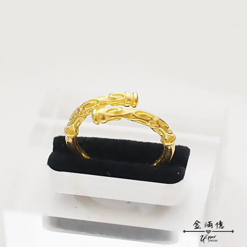 緊箍咒造型 - 黃金戒指 - 男生戒指