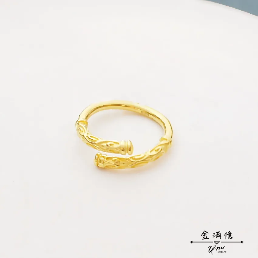 緊箍咒造型 - 黃金戒指 - 男生戒指