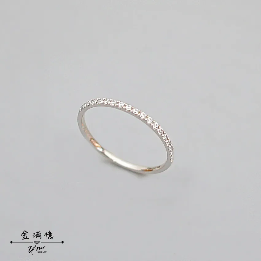 女生白金戒指- 點點光芒- 鑽石線戒-鉑金pt950戒指_01
