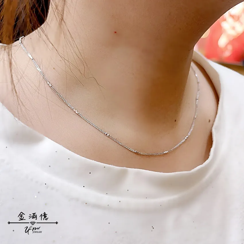 鉑金項鍊-節節蕭邦鍊-女生白金項鍊_03
