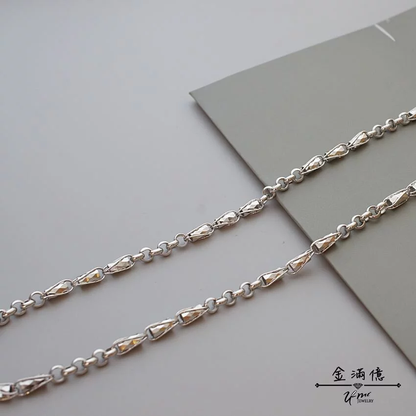 燈籠斗仔圈造型-男生白金項鍊-鉑金項鍊|金滿億銀樓-02