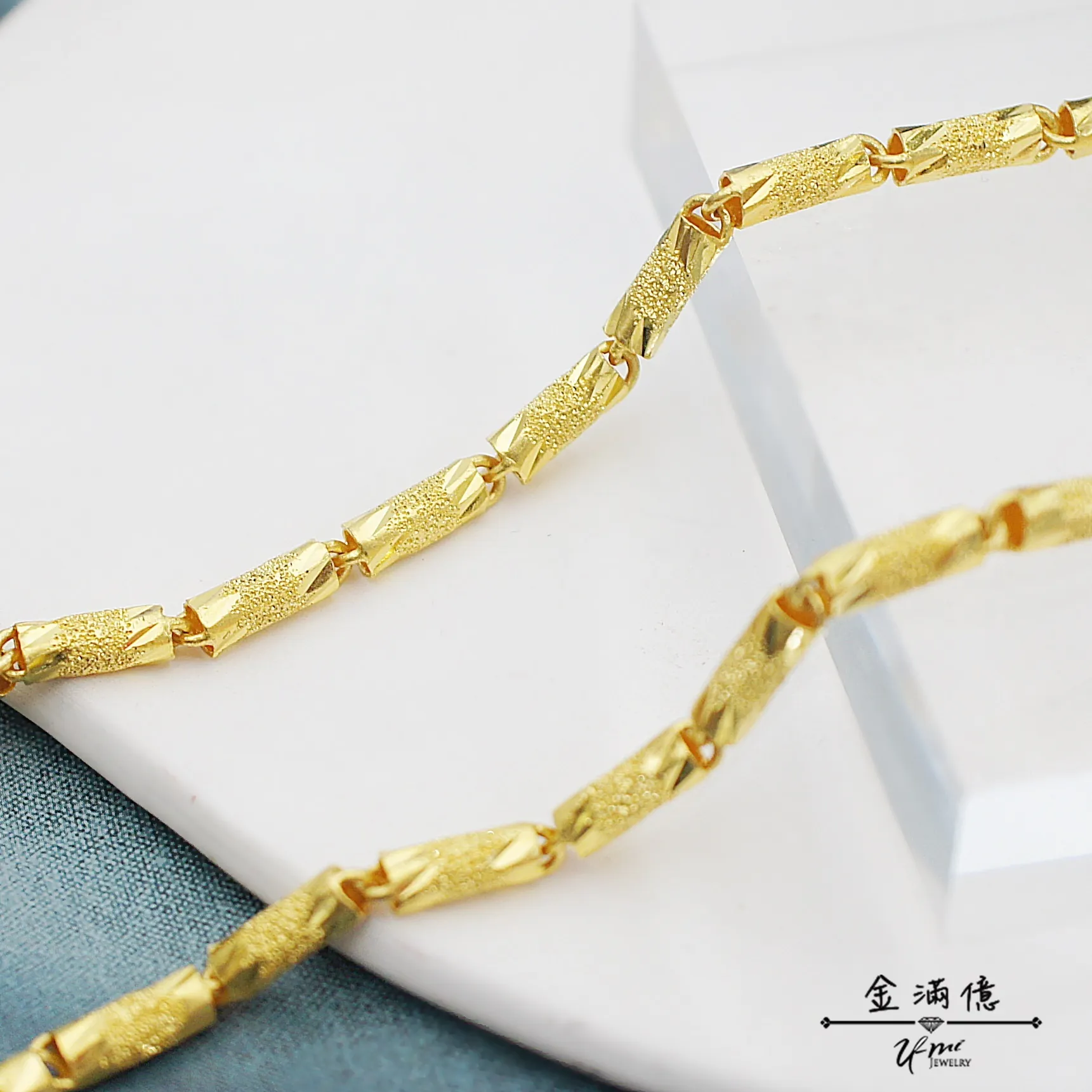 鑽砂管鍊-黃金項鍊-男生黃金項鍊|金滿億台南銀樓-01