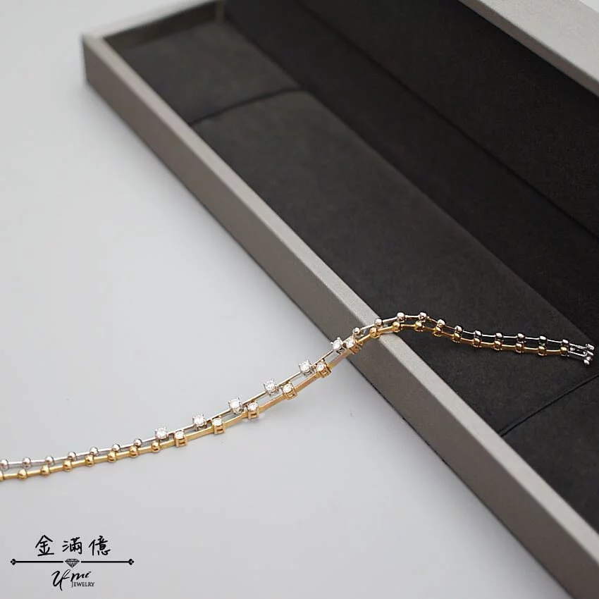 鑽石手鍊_耀眼相伴-天然鑽石女生手鍊_03