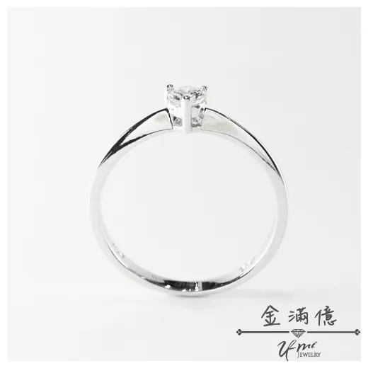 典雅三爪鑲鑽K金戒指-02