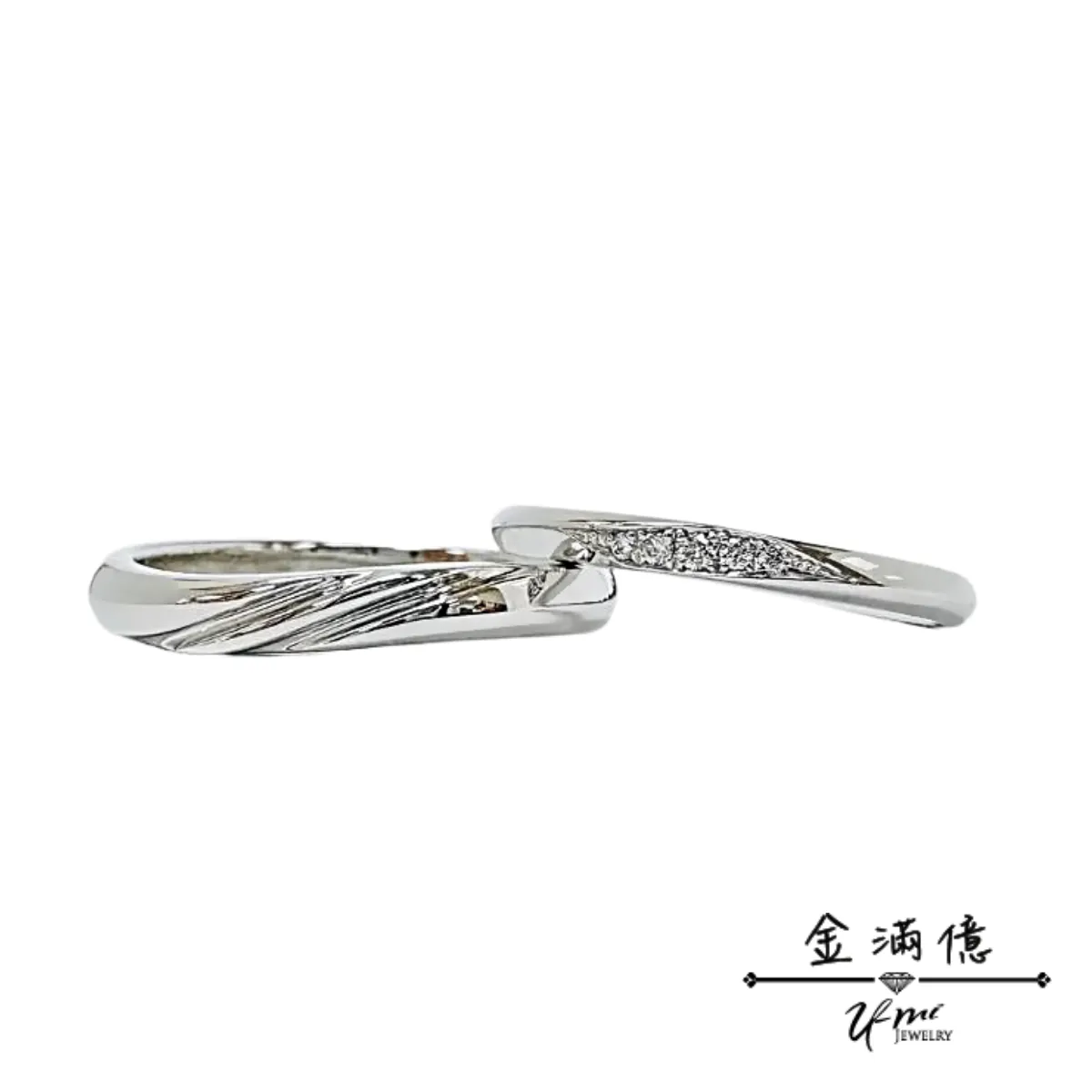 繁星點點-白金對戒|鑽石戒指