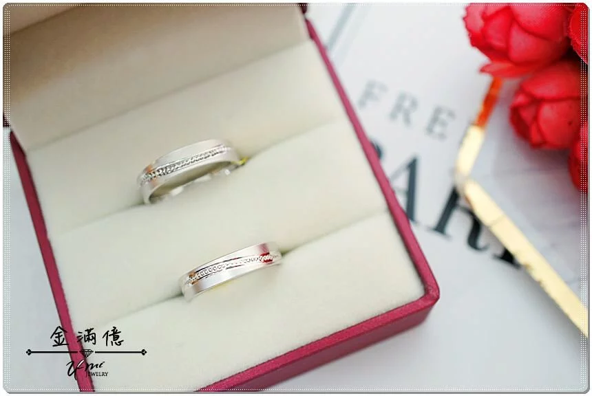 白金對戒- 點點漣漪- 鉑金結婚戒指_01