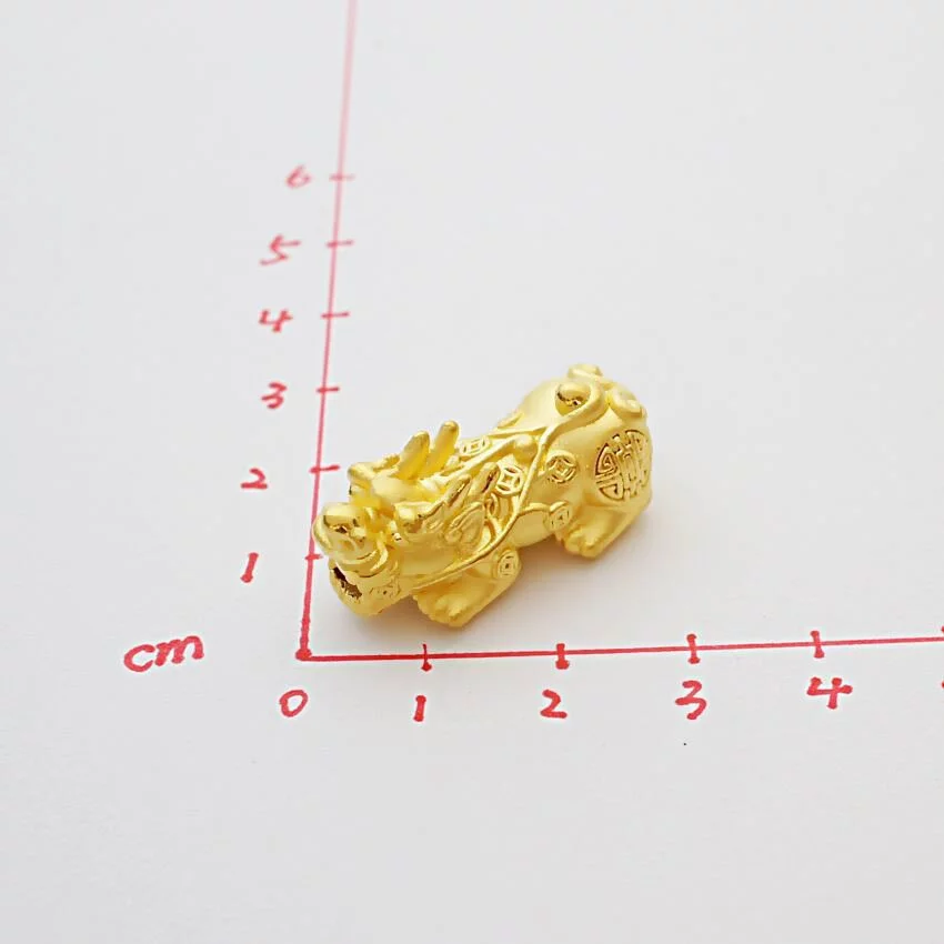 招財貔貅 0.7錢 ~ 0.8錢 - 黃金手鍊-招財金飾