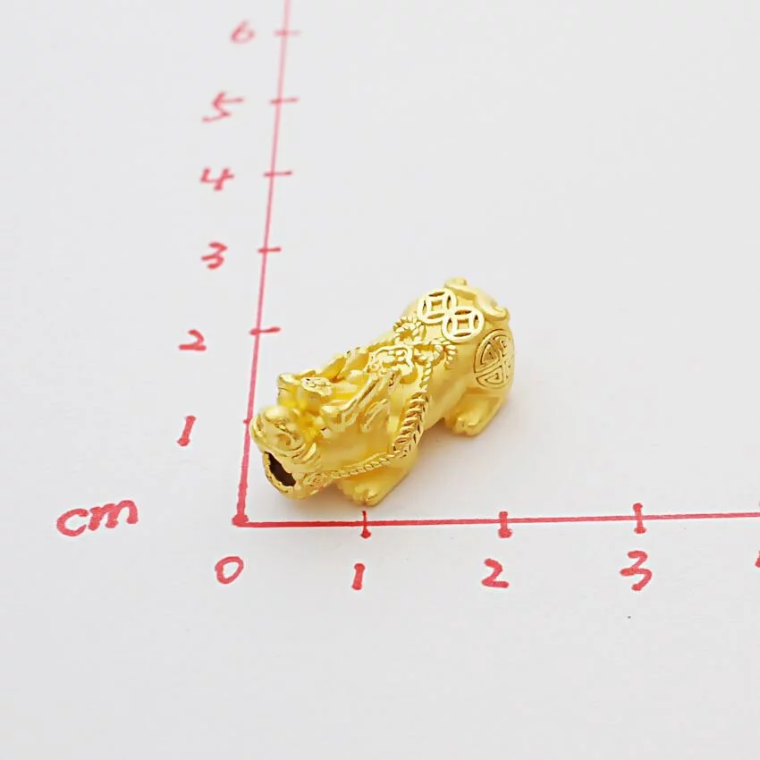 招財貔貅 0.3錢 ~ 0.5錢 - 黃金手鍊-招財金飾