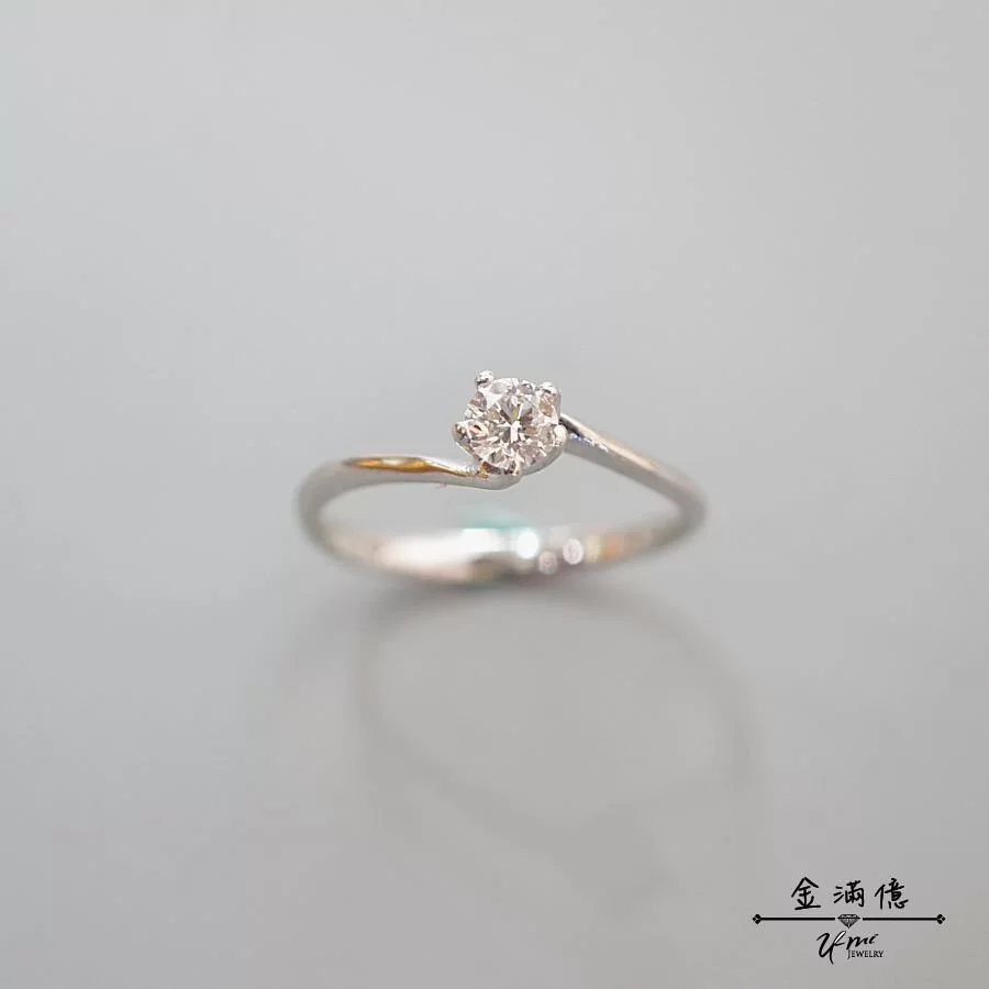 經典五爪造型-鑽石戒指-白金戒指_01