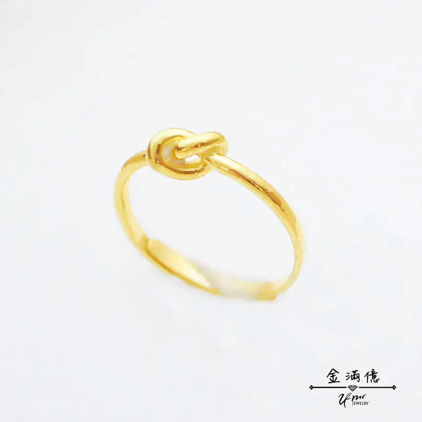 同心扭結-黃金戒指｜女生金戒指