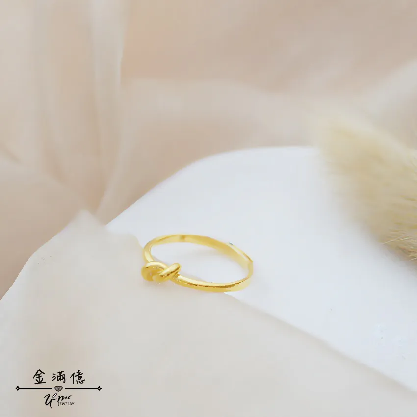 同心扭結-黃金戒指｜女生金戒指|金滿億台南銀樓_02