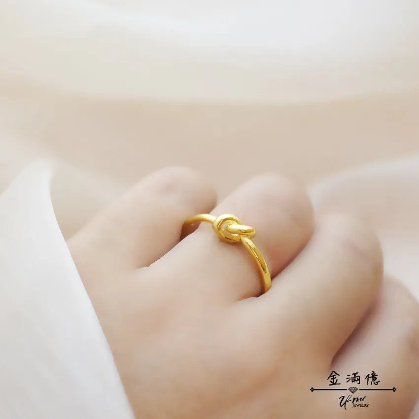 同心扭結-黃金戒指｜女生金戒指|金滿億台南銀樓_04